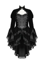 Load image into Gallery viewer, Thorn Oath Gothic Tiered Hem High Low Jacket JW288