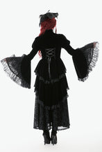 Load image into Gallery viewer, Thorn Oath Gothic Tiered Hem High Low Jacket JW288