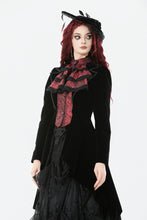 Load image into Gallery viewer, Gothic Red-Black Jacquard Faux Two-Piece Tailcoat JW290