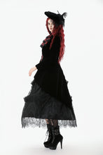 Load image into Gallery viewer, Gothic Red-Black Jacquard Faux Two-Piece Tailcoat JW290