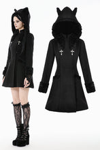 Load image into Gallery viewer, Cute Cat Ear Fuzzy Hoodie Coat JW291