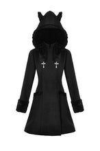 Load image into Gallery viewer, Cute Cat Ear Fuzzy Hoodie Coat JW291