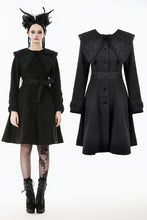 Load image into Gallery viewer, Gothic Bowknot Embroidered Warm Coat JW292