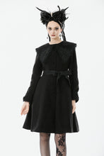 Load image into Gallery viewer, Gothic Bowknot Embroidered Warm Coat JW292