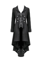 Load image into Gallery viewer, Gothic PU Leather Trench Coat JW295