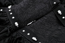 Load image into Gallery viewer, Punk irregular tattered skull  midi-skirt KW340