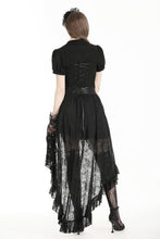 Load image into Gallery viewer, Gothic princess black lace hi-low skirt KW343