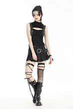 Load image into Gallery viewer, Black spicy girl low-waist ultra-short skirt KW363