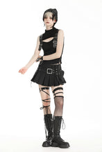 Load image into Gallery viewer, Black spicy girl low-waist ultra-short skirt KW363
