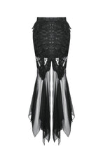 Load image into Gallery viewer, Gothic Lace and Mesh Mermaid Skirt KW365