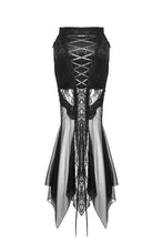Load image into Gallery viewer, Gothic Lace and Mesh Mermaid Skirt KW365