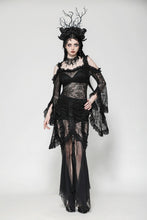 Load image into Gallery viewer, Gothic Lace and Mesh Mermaid Skirt KW365