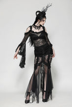 Load image into Gallery viewer, Gothic Lace and Mesh Mermaid Skirt KW365