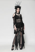 Load image into Gallery viewer, Gothic Lace and Mesh Mermaid Skirt KW365