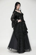 Load image into Gallery viewer, Gothic lace mesh reversible long maxi skirt KW369