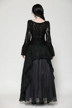 Load image into Gallery viewer, Gothic lace mesh reversible long maxi skirt KW369