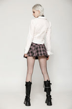 Load image into Gallery viewer, Punk Pink Plaid Mini Skirt KW374