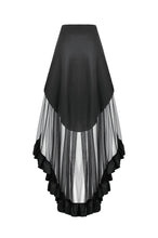 Load image into Gallery viewer, Metal Studded Punk Skirt with Mesh Tail and Pockets KW385