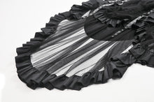 Load image into Gallery viewer, Metal Studded Punk Skirt with Mesh Tail and Pockets KW385