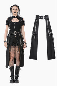 Rebel Gear Punk Chain Skirt KW388