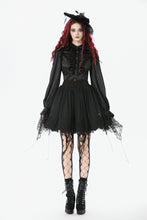 Load image into Gallery viewer, Black All-match Shadow Rose Embroidered Petticoat KW389
