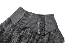 Load image into Gallery viewer, Shattered Butterfly Punk Skirt with Leather Lace-Up  KW391