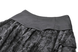 Shattered Butterfly Punk Skirt with Leather Lace-Up  KW391