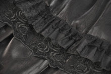 Load image into Gallery viewer, Gothic Moonlit Rose Layered Maxi Petticoat Skirt KW392