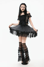 Load image into Gallery viewer, Ballet-Inspired Lace Petticoat with Layered Boning and Bow Details KW399
