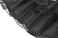 Load image into Gallery viewer, Punk Mesh-Layered Skirt with D-Ring Ties Waist KW401