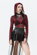 Load image into Gallery viewer, Rebel Leather and Mesh Maxi Skirt with Lace-Up Waist and Eyelet Detail KW403