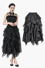 Load image into Gallery viewer, Chic Layered Fluffy Chiffon &amp; Lace Skirt with Adjustable Waist KW404