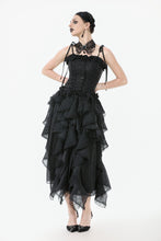 Load image into Gallery viewer, Chic Layered Fluffy Chiffon &amp; Lace Skirt with Adjustable Waist KW404