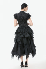 Load image into Gallery viewer, Chic Layered Fluffy Chiffon &amp; Lace Skirt with Adjustable Waist KW404
