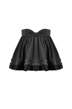 Load image into Gallery viewer, Chic Mini Skirt with Bow Waist and Pleated Hem KW405