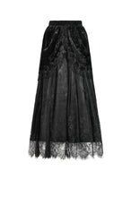 Load image into Gallery viewer, Gothic Court Floral Tassel Maxi Skirt KW410