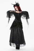 Load image into Gallery viewer, Gothic Court Floral Tassel Maxi Skirt KW410