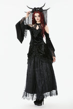 Load image into Gallery viewer, Gothic Court Floral Tassel Maxi Skirt KW410