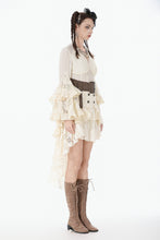 Load image into Gallery viewer, Steampunk Lace High Low Skirt KW415 - Gothlolibeauty