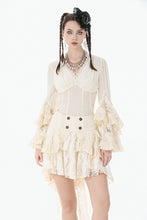 Load image into Gallery viewer, Steampunk Lace High Low Skirt KW415 - Gothlolibeauty