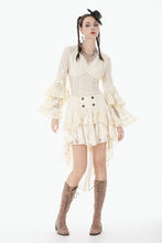 Load image into Gallery viewer, Steampunk Lace High Low Skirt KW415 - Gothlolibeauty