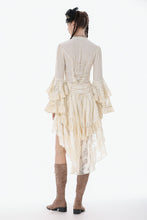 Load image into Gallery viewer, Steampunk Lace High Low Skirt KW415 - Gothlolibeauty
