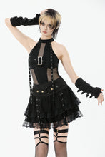 Load image into Gallery viewer, Punk Black Wide-Waistband Skirt KW417