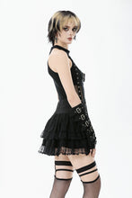 Load image into Gallery viewer, Punk Black Wide-Waistband Skirt KW417