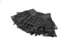 Load image into Gallery viewer, Punk Black Wide-Waistband Skirt KW417