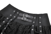 Load image into Gallery viewer, Punk Eyelet Lace Layered Mini Skirt KW420 - Gothlolibeauty