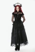 Load image into Gallery viewer, Gothic Court Floral Pleated Tulle Maxi Skirt KW422