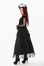 Load image into Gallery viewer, Gothic Court Floral Pleated Tulle Maxi Skirt KW422