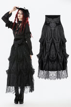 Load image into Gallery viewer, Gothic Corset High-Waist Layered Cake Skirt KW424