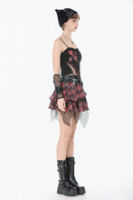 Load image into Gallery viewer, Distressed Plaid Chain-Adorned Punk Skirt KW427 - Gothlolibeauty